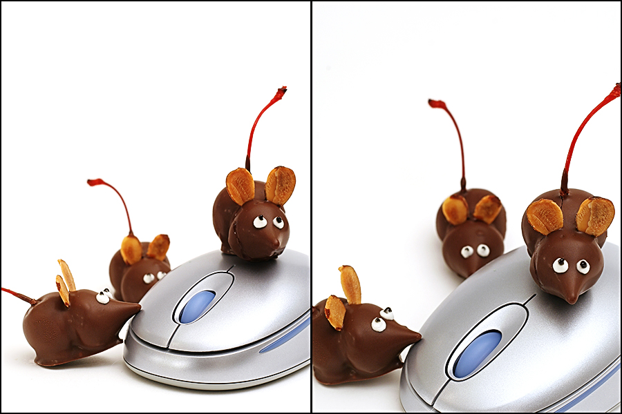chocolate cherry mice candy